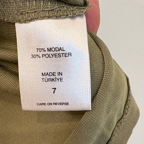 New York & Company Olive Button Down Shirt - Picture 6 of 7